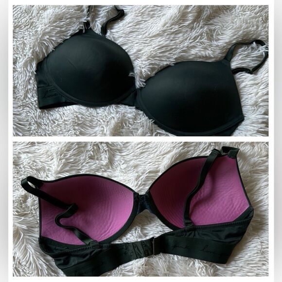 Pink by Victoria’s Secret Deep Green Padded Push Up Bra Size 36D - Picture 1 of 5